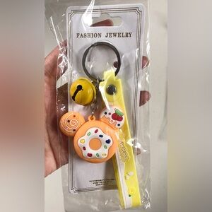 Sweet Donut Keychain Set - Yellow and Orange